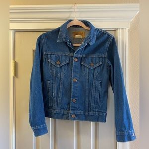 Vintage Levis Denim Jean Jacket Dark Wash 1984 1980s Size Small